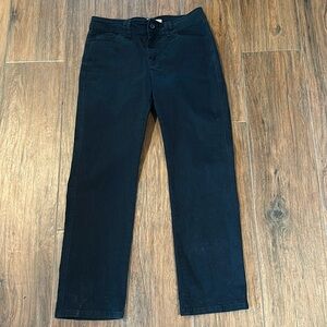 Lee 8 Short Black Classic Fit straight leg lightweight jeans